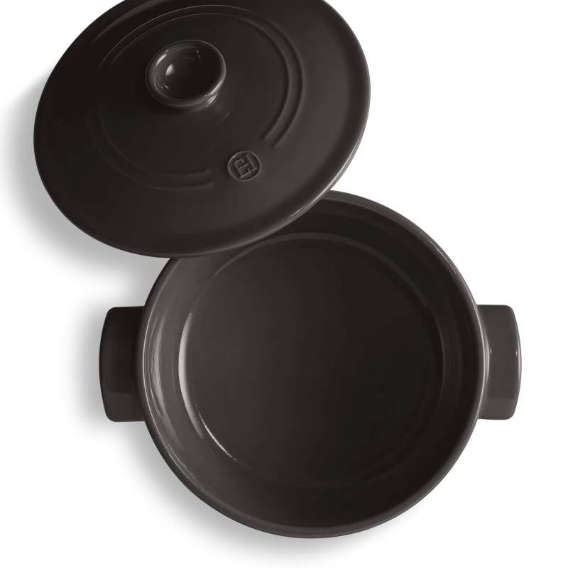 Emile Henry Round Stewpot 5.3l Charcoal - Image 2
